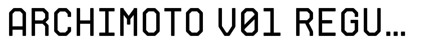 Archimoto V01 Regular